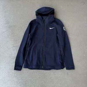 Nike Dri-FIT Showtime USA Basketball Hoodie Womens Large Navy Full Zip